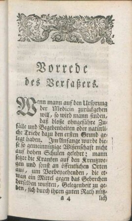 Vorrede des Verfaßers.