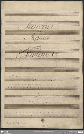 vl 1 (Sanctus, Agnus)