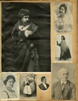 429 Matkowsky, Adalbert; 430 Pino, Rosario; 431 Pino, Rosario; 432 Nast, Minnie; 433 Kopacsy-Karczag, Julie; 434 Taeger, Friedrich; 435 Günther, Leopold