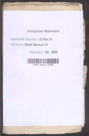 Abgelegte Obligationen des Freiherrn von Galen zu Assen über 4000 Rt.