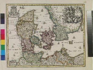 Karte von Dänemark (18. Jahrhundert)