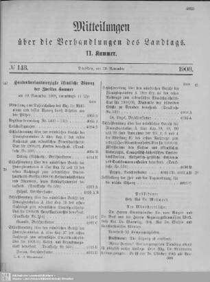143. Sitzung