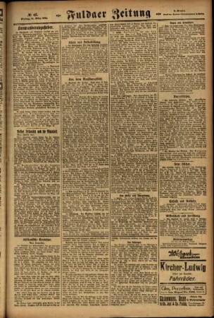 Zweite Ausgabe vom Freitag, den 14. März 1924.