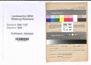 Entnazifizierung Gerhard Kuhlmann , geb. 05.09.1891 (Kaufmann)