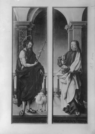 Johannes-Altar — Die Heiligen Johannes der Täufer und Johannes Evangelista