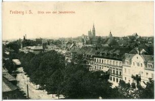 Freiberg. Blick auf Freiberg von der Jakobikirche