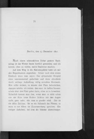 Berlin, den 17. December 1891.