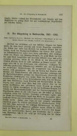 58. Der Bürgerkrieg in Nordamerika, 1861 - 1865