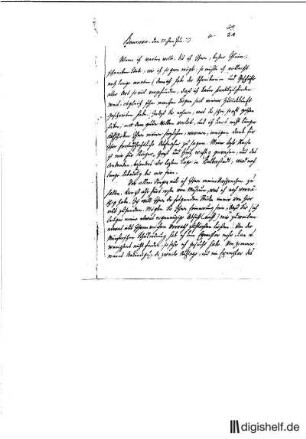 21: Brief von Heinrich Christian Boie an Johann Wilhelm Ludwig Gleim