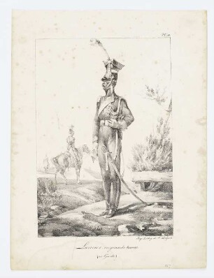 Lancier, en grande tenue, Blatt 11 der Folge "Kostüme der Kaisergarde"