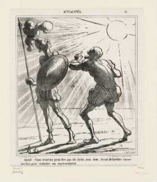 Galilée - Vous n'auriez peut-être pas été faché …, Blatt 31 der Folge "Actualités", in: "Le Charivari", Paris 1867