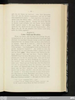 Kapitel 6: Ueber Neid und Rivalität.