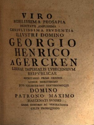 Exercitatio Historico-Moralis De Vestitv Praecipve Pallio Vetervm Philosophorvm