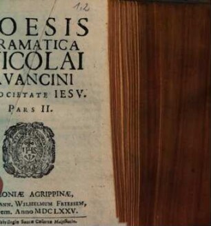 Poesis dramatica Nicolai Avancini e Soc. Jesu, 2