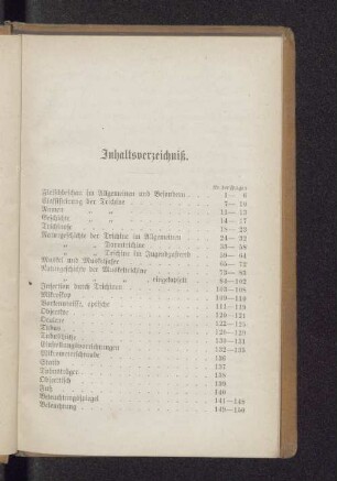 Inhaltsverzeichniß.