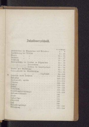 Inhaltsverzeichniß.