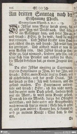 Am dritten Sonntag nach der Erscheinung Christi