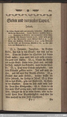Sieben und vierzigstes Capitel