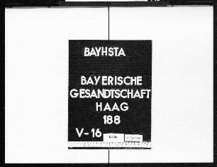 Liste des pfälzischen Gesandtschaftspersonals an auswärtigen Höfen