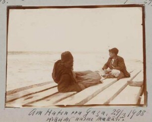 Am Hafen von Gaza, vielleicht unsere Makaris 29/3 1908