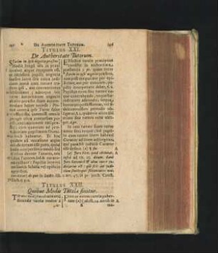 Titulus XXII. Quibus Modis Tutela finitur.