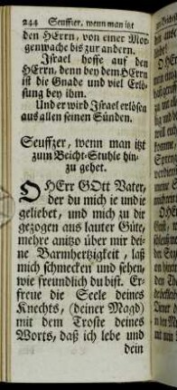 Seuffzer, wenn man ißt zum Beicht-Stuhle hinzu gehet