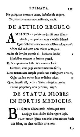 De Statua Niobes In Hortis Mediceis.