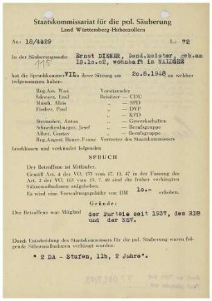 Diener, Ernst