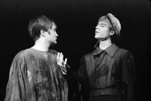 Freiburg: Kammerspiele; Jugendtheater Freiburg; Reinhold Schneider: "Belsazar", Szenen, Großaufnahme