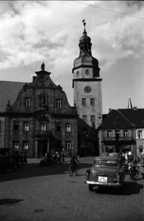 Ettlingen: Marktplatz mit Rathaus