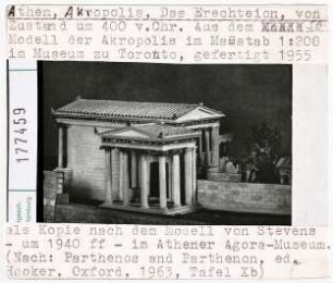 Athen: Akropolis, Erechtheion, Modell um 1940