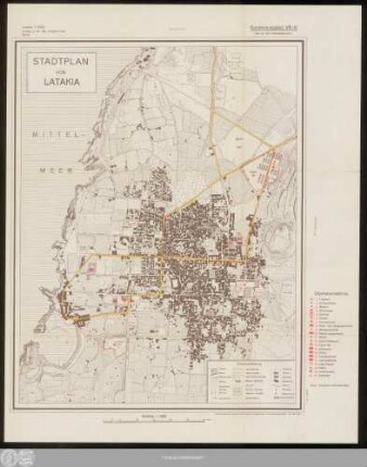 Stadtplan Von Latakia