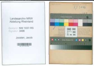Entnazifizierung Jacob Joosten , geb. 31.05.1892 (Bahnassistent)
