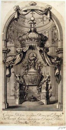 Castrum doloris für den portugiesischen König Pedro II.