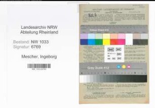 Entnazifizierung Ingeborg Mescher , geb. 05.10.1922 ()
