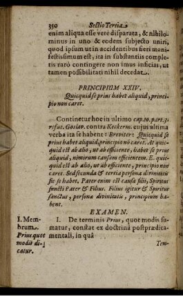 Principium XXIV. Quicquid se prius habet aliquid, principio non caret.