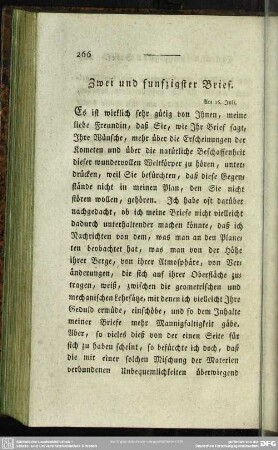 Zwei und funfzigster Brief