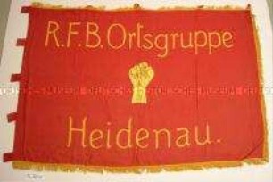 Fahne (Nachbildung) Roter Frontkämpferbund, Ortsgruppe Heidenau