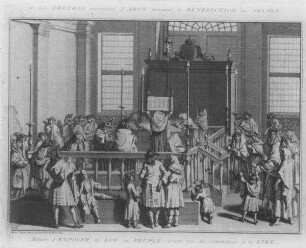 [Graphik, Synagoge portugiesischer Juden, Kultische Handlung]