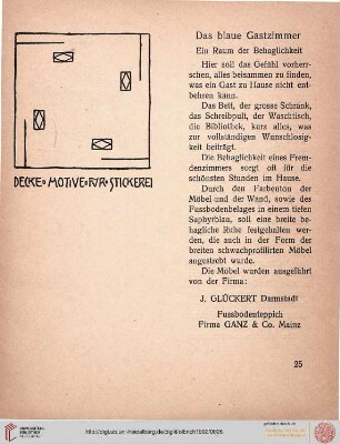 Das blaue Gastzimmer