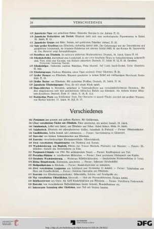 Verschiedenes (Nr. 642-669)