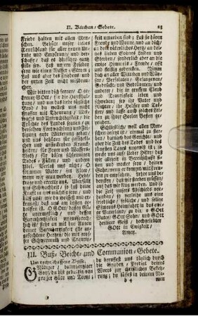 III. Buß- Beicht- und Communion-Gebete.