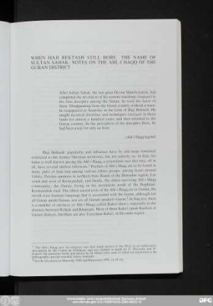[Heterodox religious formations in Kurdistan]