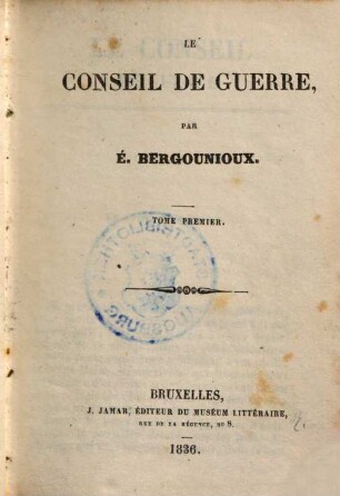 Le Conseil de Guerre, 1