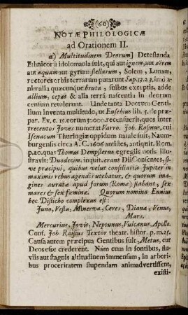 Notæ Philologicæ ad Orationem II.