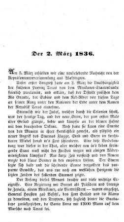 Der 2. März 1836