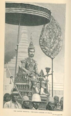 The Kateen Festival : the king carried in state