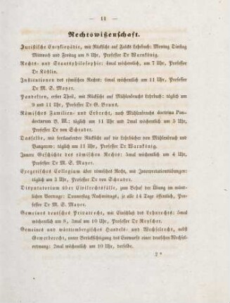 11-13, Rechtswissenschaft