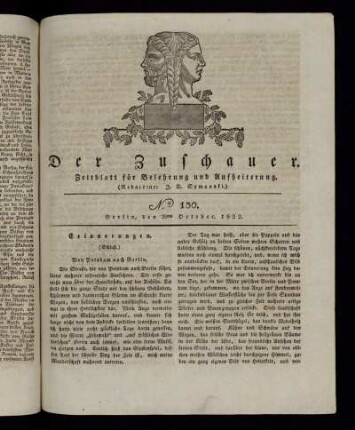 No. 130 - 29. October 1822