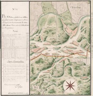 Nr. 22, Plan d'une partie du Cours du Rhin